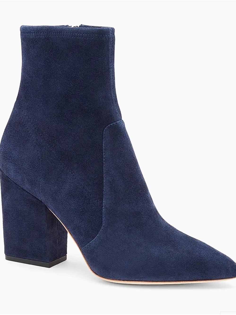 Loeffler Randall Isla Blue Suede Slim Ankle Bootie Size 9